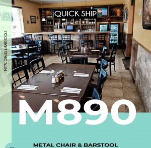 MKLD Black Metal Restaurant Chair Window Back Indoor Powder Coated Heavy Duty Side Metal Restaurant Chair
