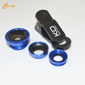 mobile phone lenses Wide Angle Macro Fish Eye 3 in 1 Camera Lens with Universal Clip use
