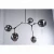 Import modern Black glass chandeliers pendant lights from China