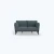 Import Modern fabric Living Room Chair Sofa with backrest Armchair love seat two-seater sofa from China