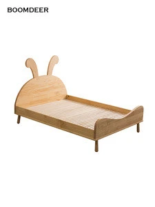 Modern  Nature Wooden Children Furniture Cot Beds For Bedroom Set