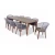 Import Modern outdoor furniture garden set dining chair and table set from China
