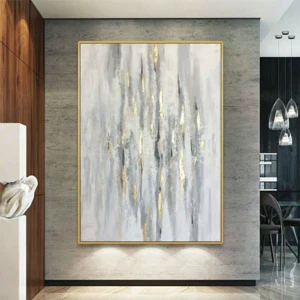 Modern style Interior Decor Hand Painted Framed Canvas Oil Painting Wall Art  for Hotel/Restaurant