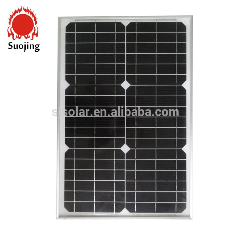 Mono Solar Cells 156x156 A Grade Quality Solar Panel 35W 18V