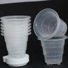 Most hot selling plant clear plastic flower pot Orchid pot with drainage hole