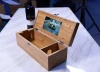 Most Popular Video Brochure&amp;Card Player Paper Craft with Wood Box for Wine