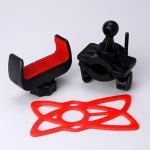Mount handlebar bicycle elastic silicone motorcycle bike mobile phone holder