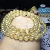 Multi circle 6mm Natural AAAA Genuine Rutilated Quartz Round Loose crystal beadsStone bracelet necklace For Jewelry Making