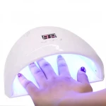 Nail Dryer Uv Led Nail Lamp Pink White Color Plastic Automatic uv led lamp for manicure