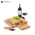 Import Natural Color Eco Friendly Organic wood Bamboo charcuterie Cheese Board With Knife Set from China