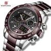 NAVIFORCE 9171 SCECE Luxury Brand Quartz Analog LCD Digital watches men wrist 2020 Relogio Masculino