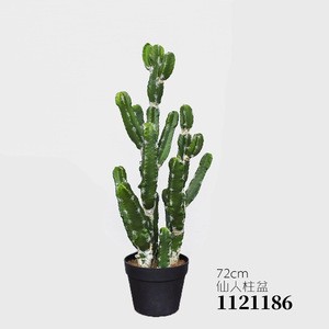 Nearly Nature Decorative Cactus Artificial Plant Faux Fake Saguaro Cactus Artificial Small Potted for Home Office Decor Indoor
