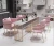 Import Net red nail table and chair set simple double marble manicure single double table and chairs ins wind gold manicure table from China