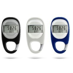 NEW ARRIVAL 3D Carabiner Pedometer with Goal Tracker