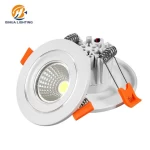 New Arrival Indoor Recessed Mounted Aluminum Housing 3w Round Square Ceiling Spot Light COB Led Spotlight