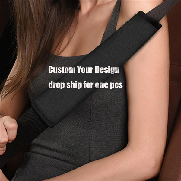 New Arrival Print On Demand 2 PCS Auto Seat Belt Cover Fashion Shoulder Seatbelt Pad for Adults Custom Car Seat Belt Cover