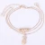 Import New arrival star metal beads 3 layered pineapple charm pendant anklet from China
