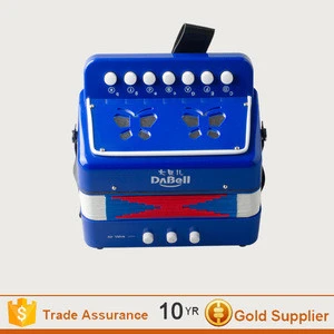 New design blue accordion/ high quality toy accordion