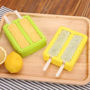 New Design colorful DIY Summer Silicone Ice Cream Tool