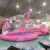 Import New design outdoor playground childrens slide ocean ball pit inflatable pink pig bubble house from China