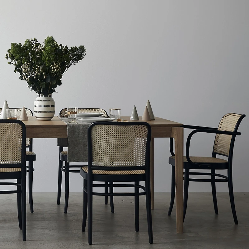 New Design Restaurant Armchair Dining Chair Natural Rattan chair