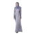Import new design smooth sequins pointed collar islamic women dress abaya with detached rope belt from China