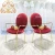 Import new design stainless steel  pink and  red velvet dining chairs for sale from China