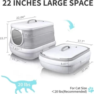 New Enclosed Cat Litter Box Splash-Proof and Leak-Proof Urine Automatic Cat Litter Box