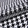 New houndstooth printed chinese satin fabric 100 polyester materials for clothes