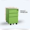 NEW PRODUCT colorful office equipment for A4 file cabinet 3 drawer mobile pedestal