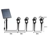 New Solar Energy Outdoor IP65 Waterproof Solar Power LED Garden Lights LED Solar Garden Light