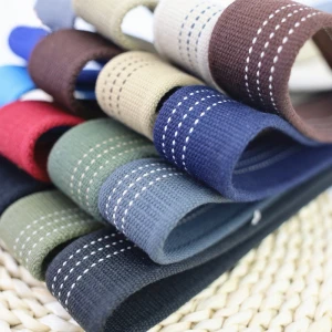New Style 38mm wide Thick Polyester Cotton Canvas Ribbon Webbing Strap Sewing Bag Belt Accessories Outdoor Backpack Bag