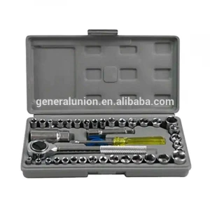 New style DIY 40PCS auto car vehicle repair kit tool combination socket wrench set