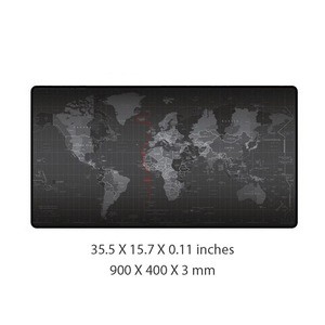 New style high quality Non-slip Rubber world map mouse pad