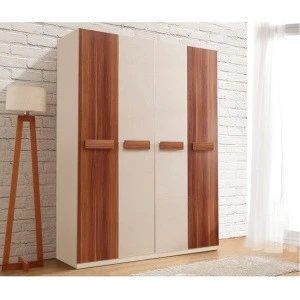 New style modern design double color wardrobe, customized wooden wardrobe bedroom furniture for living room