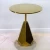 Import New style modern unique taper shape stainless steel tea table living room furniture round side table from China