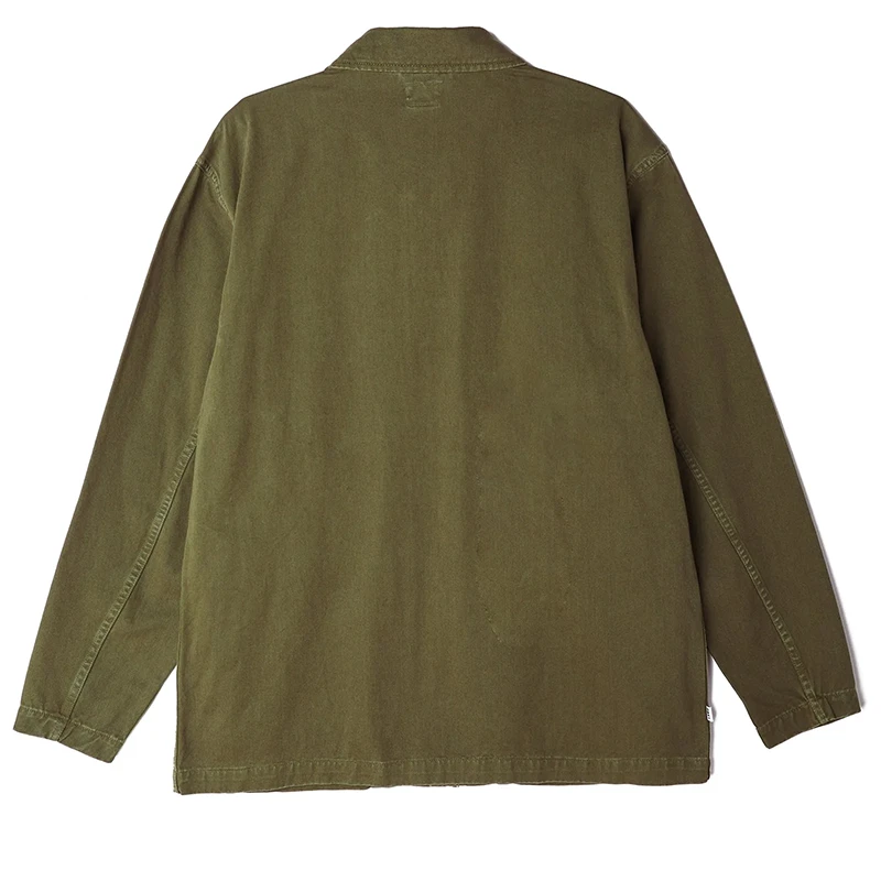 Newest Fashion Spring/Winter Custom Jacket Green Cargo Jackets 100% Cotton Work Jacket Men