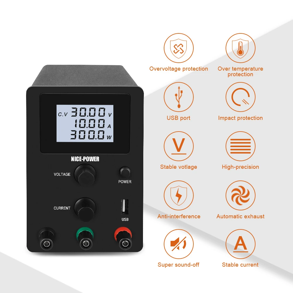 Nice Power R-SPS1203D High Voltage 120V 3A Power_Supply_Switch Variable DC Power Supply Adjustable Voltage And Current 4 Digits