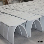 Nice Quality modern white artificial stone shower stools