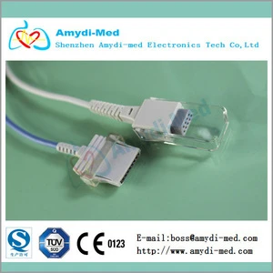NONIN spo2 sensor extension /adapter cable with 8pin>DB9 for 8600 series,medical TPU