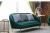 Import Nordic curved fabric sofa beauty salon lounge area sofa bedroom lazy sofa from China