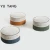 Import Nordic Series Leather and Fabric Stitch Round Foot Stool Seat Cushion Ottoman Home Decoration from China