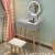 Import Nordic Simple Light Luxury Bedroom Dresser Storage Cabinet Dressing Table Girl Makeup Table With Led Light Mirror from China