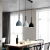 Import Northern Europe restaurant chandelier 3 heads modern kitchen lamps black white gray dining room pendant Light from China