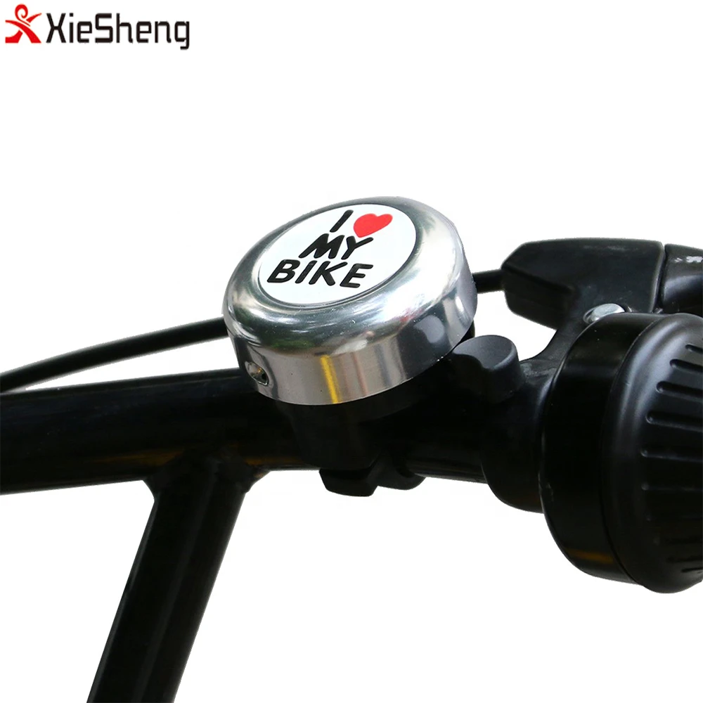 Novelty Bicycle Bells Clear Sound Aluminum Multi color Bike Bell Heart Alarm Bike Metal Handlebar Horn cycling bisiklet