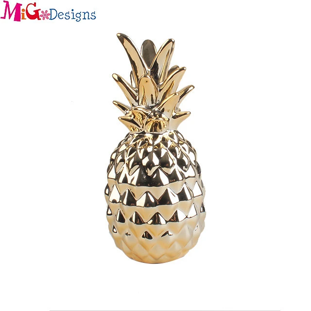 OEM Artificial Fruit Pineapple Wholesale Other  Home Decoration Ceramic