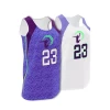 OEM Custom Design Your Name and Number T-Shirt Blank Reversible Sublimation College Basketball Jersey