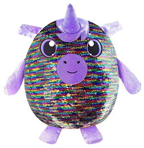 OEM Offered Service and Eco-friendly Safety Baby plush Sequin Material Animal Pig  Kids Toy