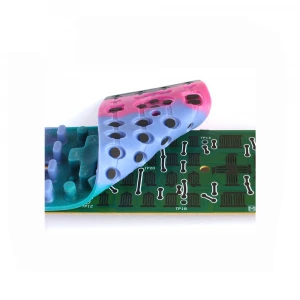 OEM Tactile Numeric Silicone Rubber Membrane Switch 4 Button Membrane Switch With Leds