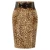 Import OEM Womens Hips-wrapped Base Split Bodycon Leopard Print Belt Pencil Skirt from China
